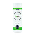 White and green 500 g jar of Urnex Biocaf coffee equipment cleaning powder