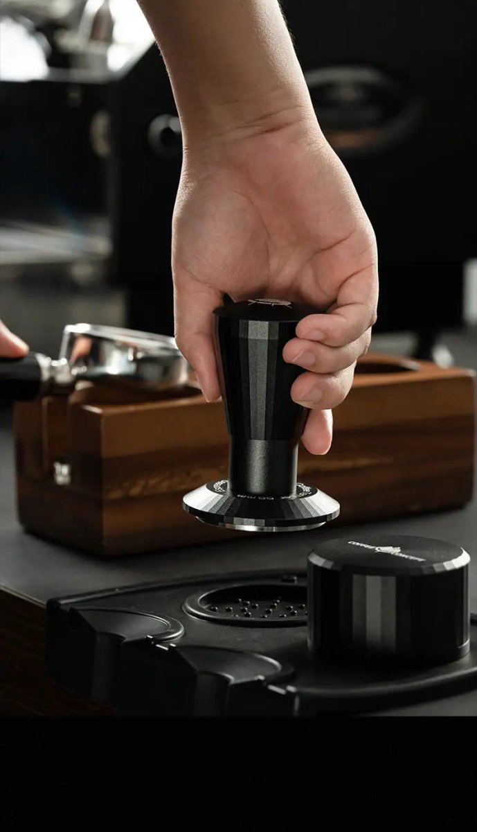 Black Myth Impact Tamper - 30LB Constant Force Spring Espresso Tamper Under $49 - Shop Coffee Hobby