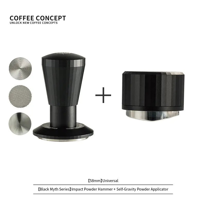 Black Myth Impact Tamper - 30LB Constant Force Spring Espresso Tamper Under $49 - Shop Coffee Hobby