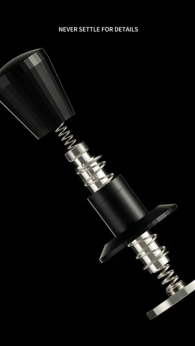 Black Myth Impact Tamper - 30LB Constant Force Spring Espresso Tamper Under $49 - Shop Coffee Hobby