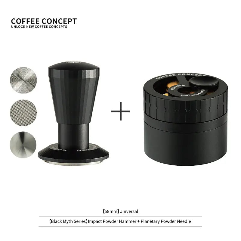 Black Myth Impact Tamper - 30LB Constant Force Spring Espresso Tamper Under $49 - Shop Coffee Hobby