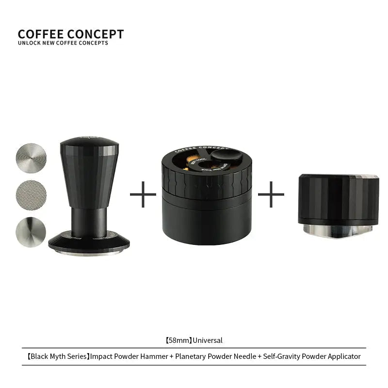 Black Myth Impact Tamper - 30LB Constant Force Spring Espresso Tamper Under $49 - Shop Coffee Hobby