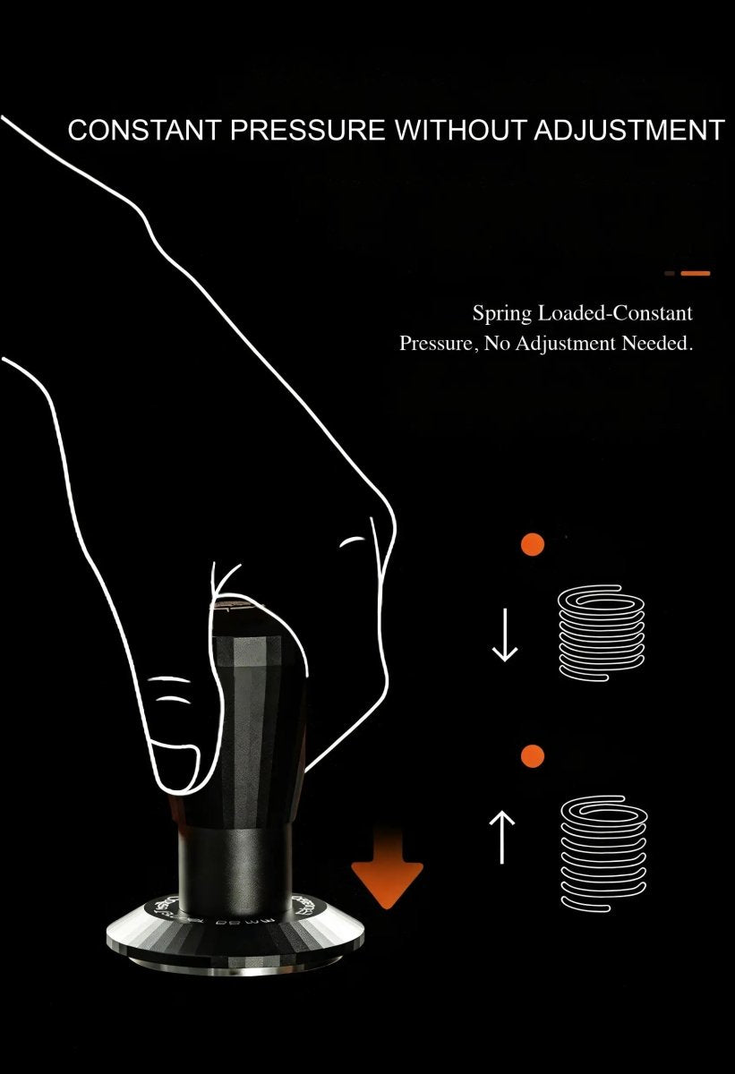 Black Myth Impact Tamper - 30LB Constant Force Spring Espresso Tamper Under $49 - Shop Coffee Hobby