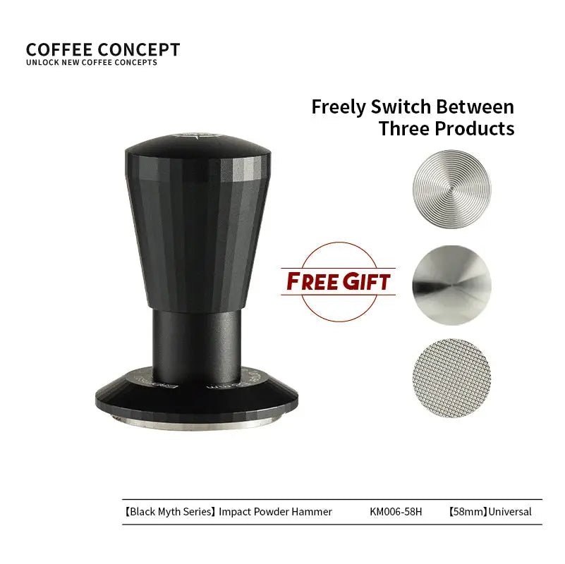 Black Myth Impact Tamper - 30LB Constant Force Spring Espresso Tamper Under $49 - Shop Coffee Hobby