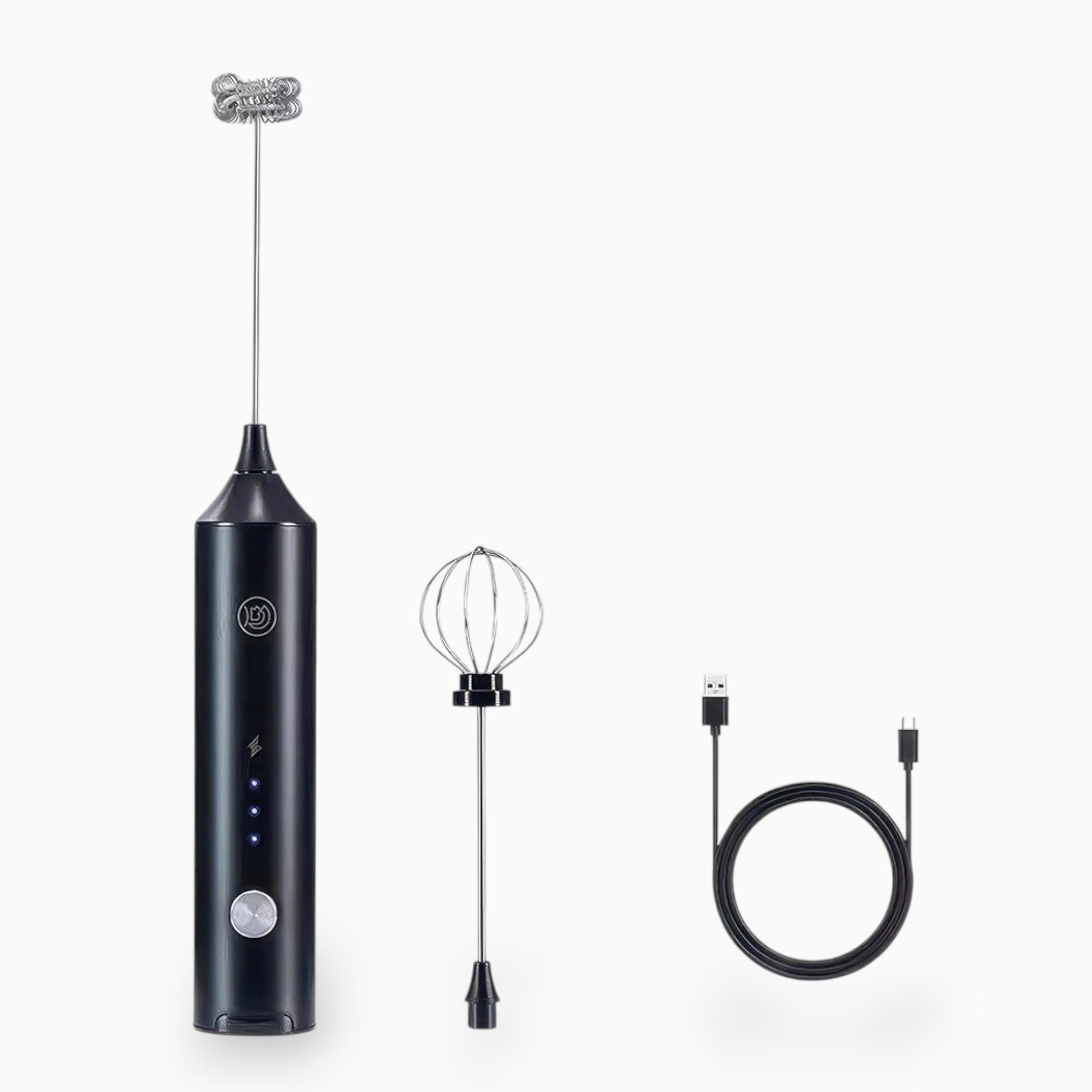 Rechargeable Milk Frother with Stepless Speed Control