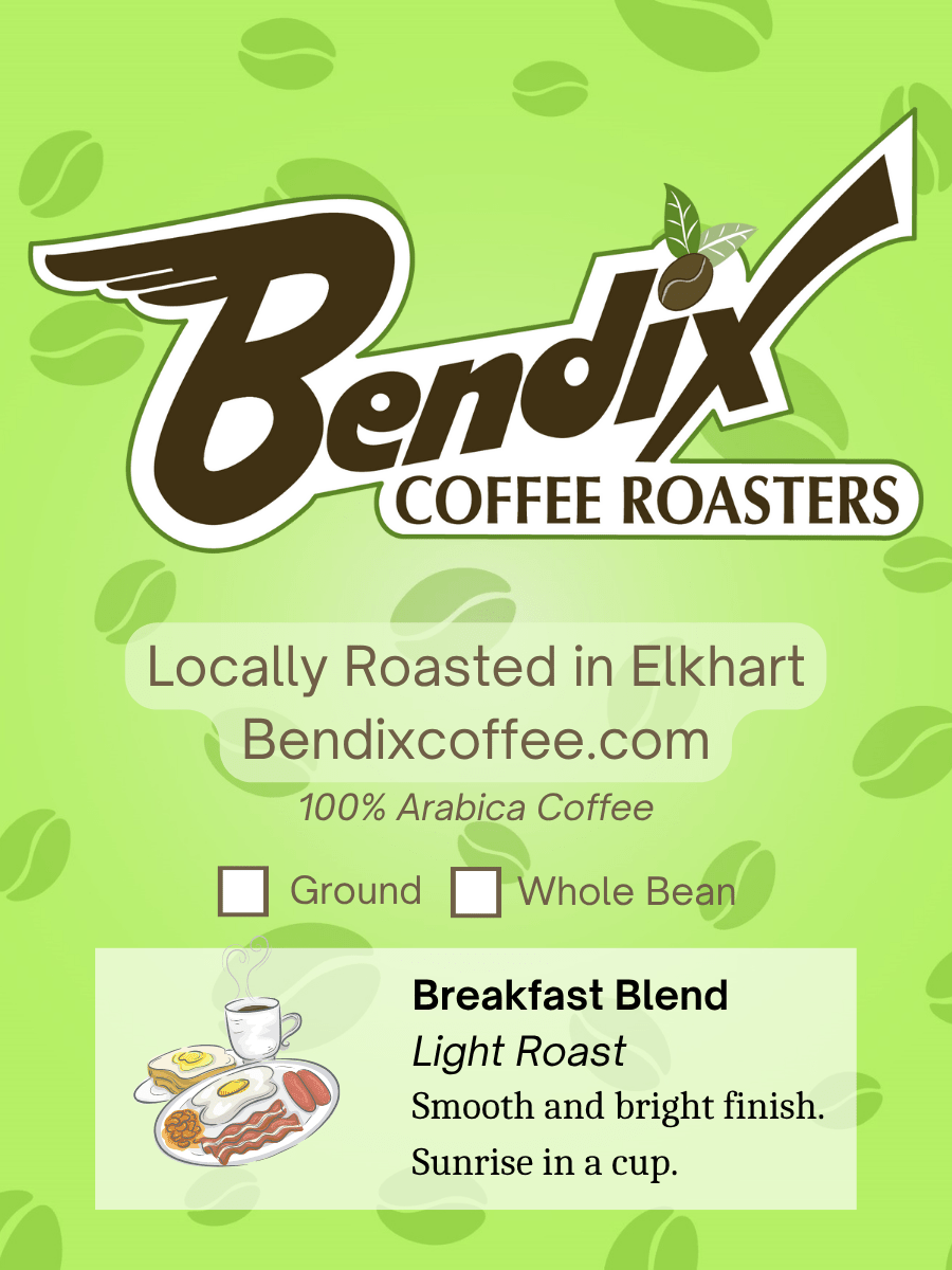 Breakfast Blend – Medium-Light Roast Coffee | Smooth & Balanced | Bendix Coffee Roasters - Shop Coffee Hobby