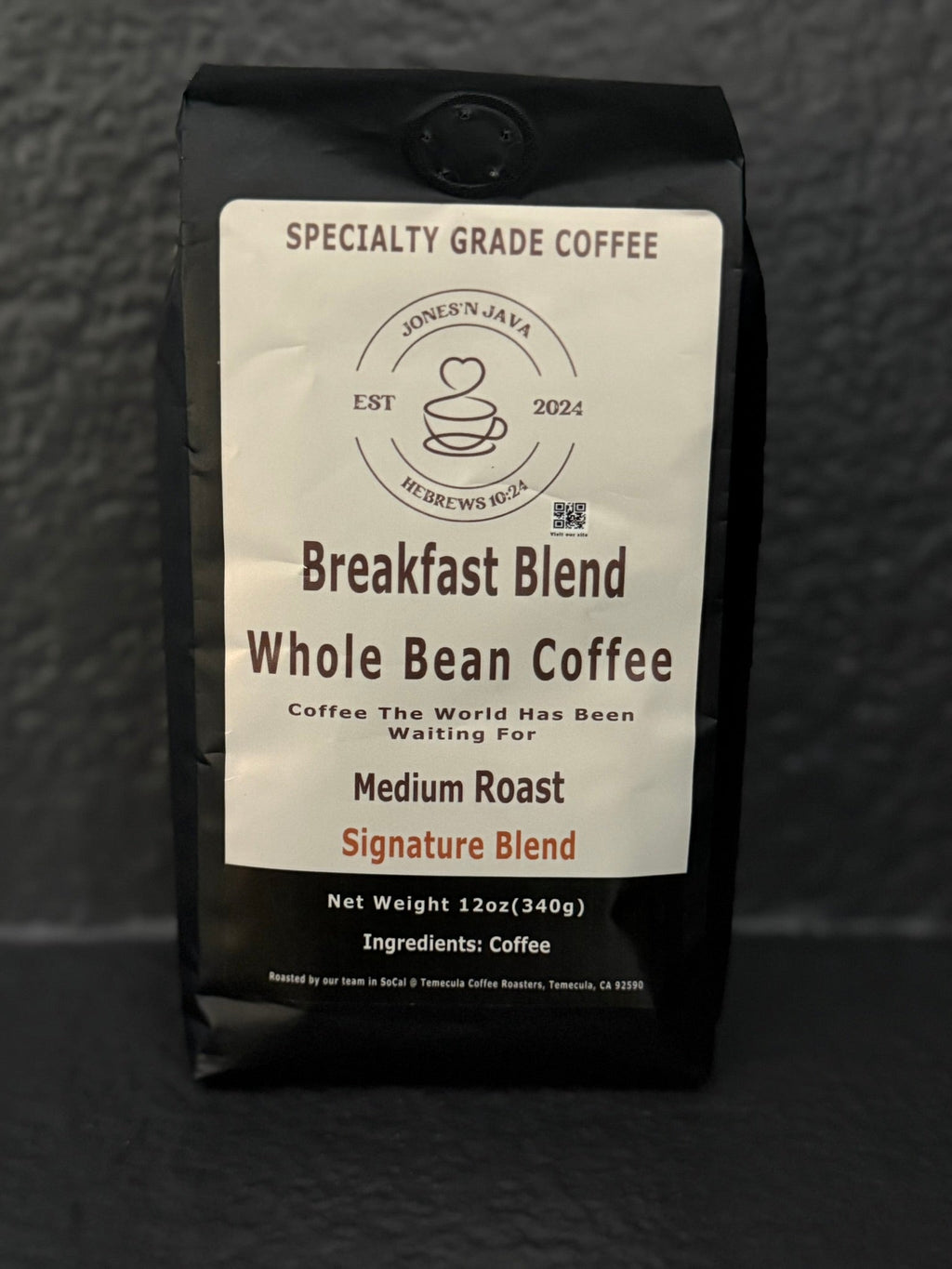 Breakfast Blend - Whole Bean Coffee from Jone's & Java