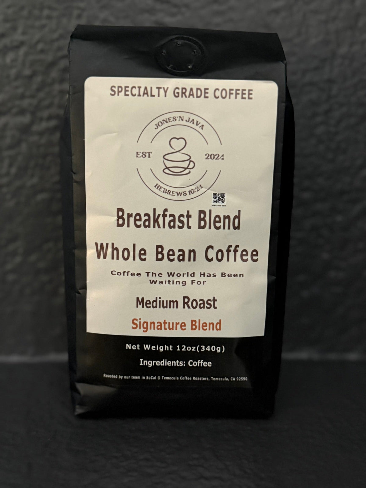 Breakfast Blend - Whole Bean Coffee from Jone's & Java