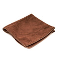 Brown Microfiber Cloth Towel 16" x 16" - Shop Coffee Hobby