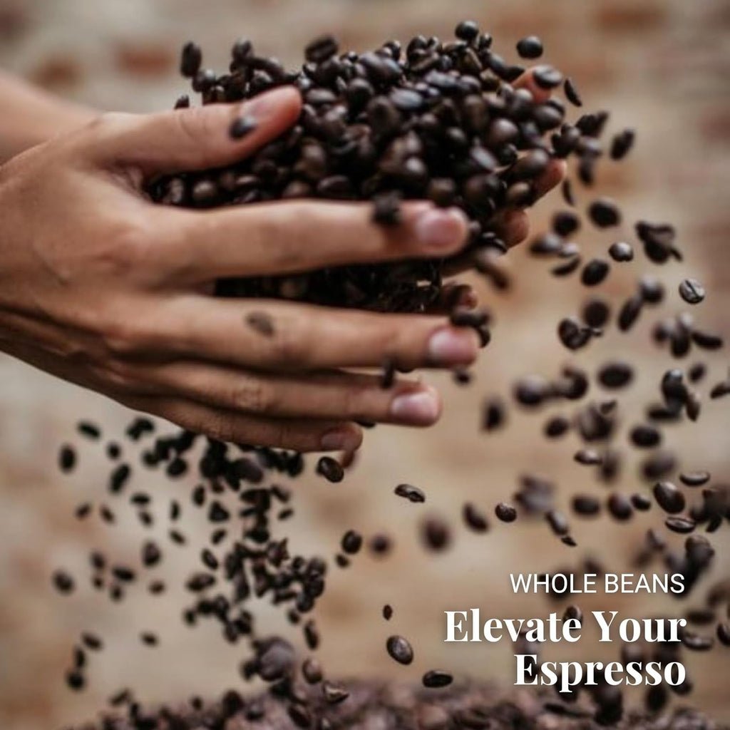 Caffe Vergnano Espresso Beans Antica Bottega Whole Bean Coffee 2.2 Lb (Pack of 2) - Italian Medium Roast Arabica, with Chocolate Caramel Notes - for Coffee Maker, French Press Espresso Maker, Moka Pot - Haynesworld General Goods