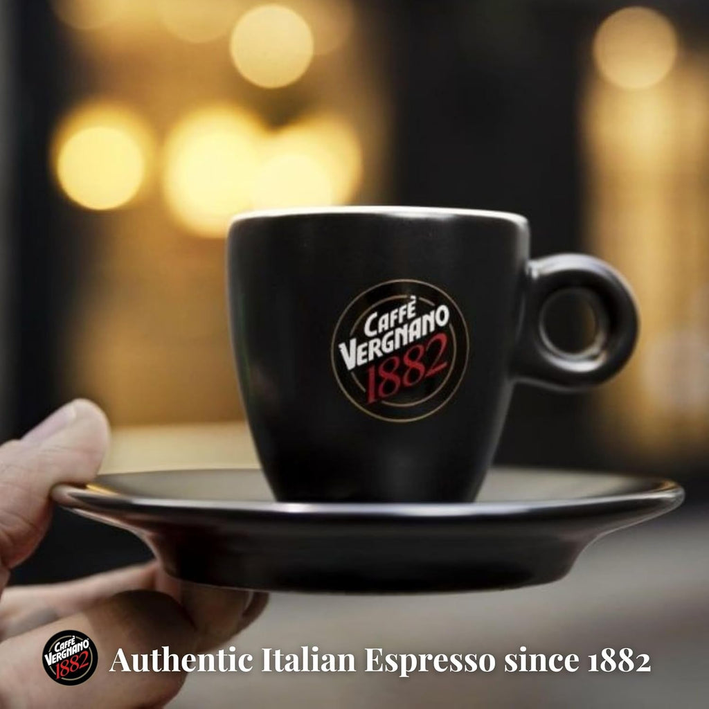 Caffe Vergnano Espresso Beans Antica Bottega Whole Bean Coffee 2.2 Lb (Pack of 2) - Italian Medium Roast Arabica, with Chocolate Caramel Notes - for Coffee Maker, French Press Espresso Maker, Moka Pot - Haynesworld General Goods
