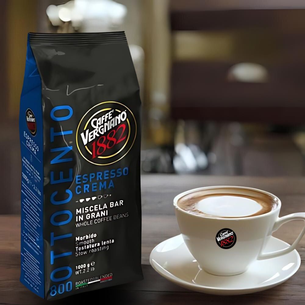 Caffe Vergnano Espresso Crema 800 Whole Bean Coffee 2.2lb/1kg - Shop Coffee Hobby