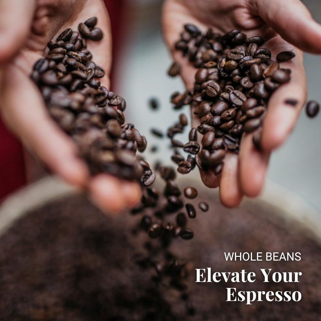 Caffe Vergnano Gran Aroma Whole Bean Coffee 2.2 Lb Bag - Medium Roast Espresso Beans Whole, Cocoa Spice Dried Fruit Notes Italian Coffee - for Espresso Maker, Moka Pot, French Press, Coffee Maker - Haynesworld General Goods