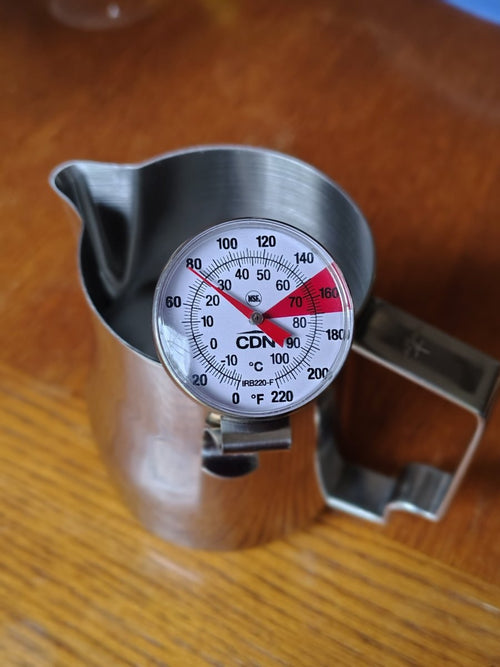 CDN Beverage & Frothing Thermometer – Model IRB220‑F (0–220°F / –18–104°C) - Shop Coffee Hobby