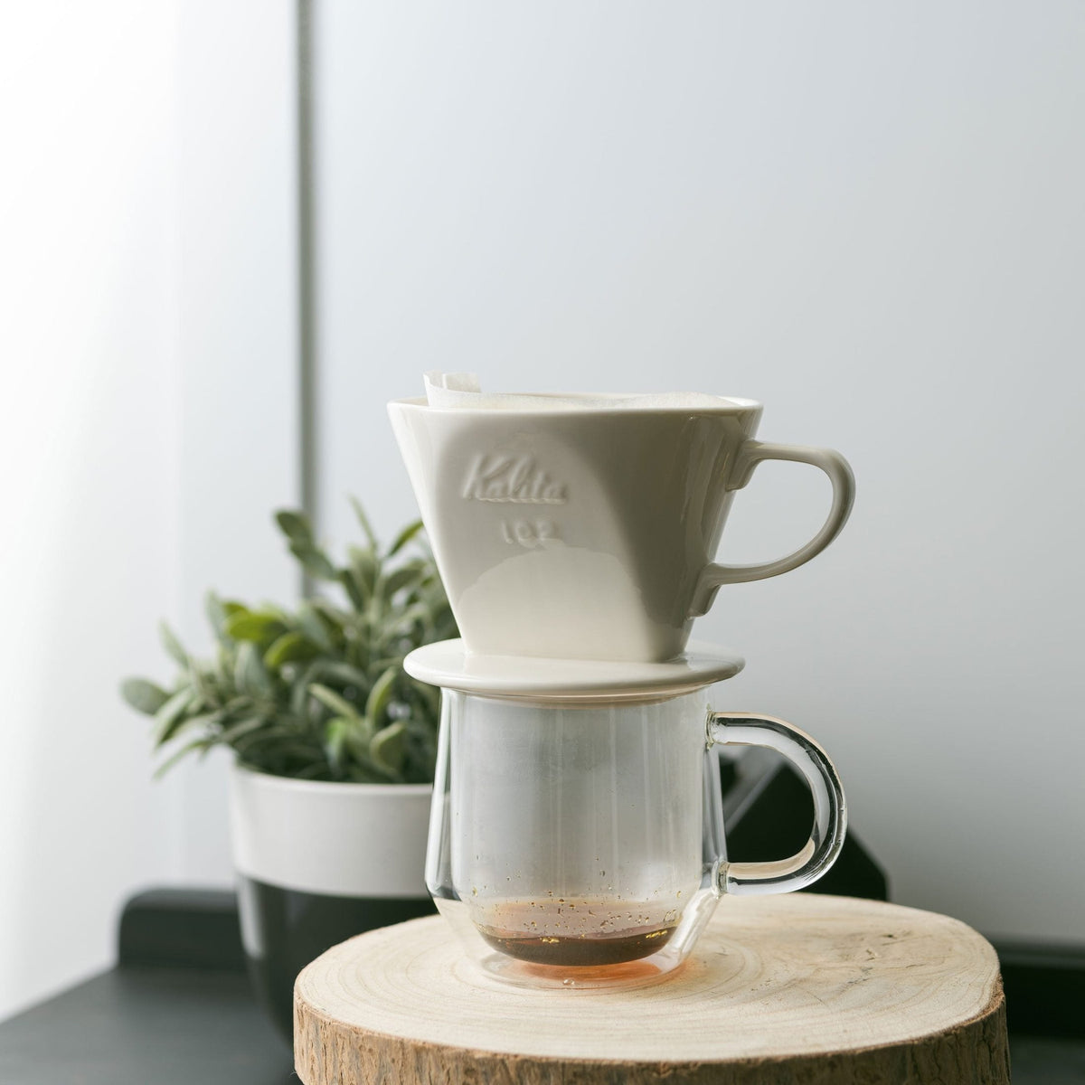 Kalita Style 102 White Ceramic Pour-Over Dripper
