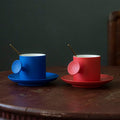 Ceramic Mug Klein Blue Coffee Set Espresso Hand Brewed Coffee - Shop Coffee Hobby