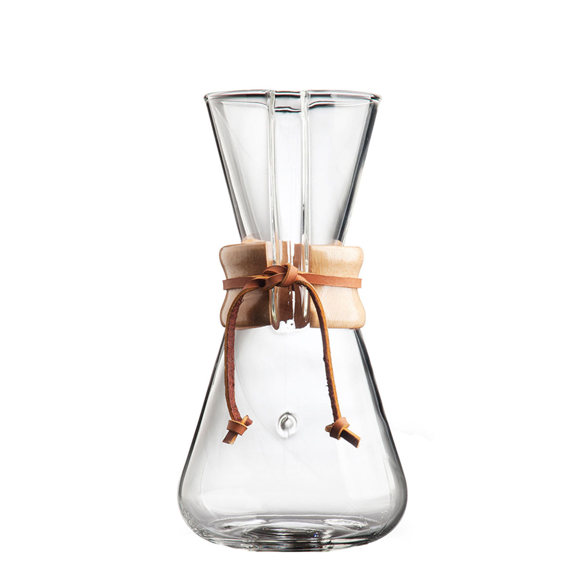 Espresso Parts Chemex Classic 3-Cup Pour-Over Coffee Maker with wood collar
