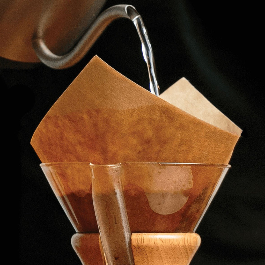 CHEMEX Natural Pre-Folded Square Filters, 100 Count