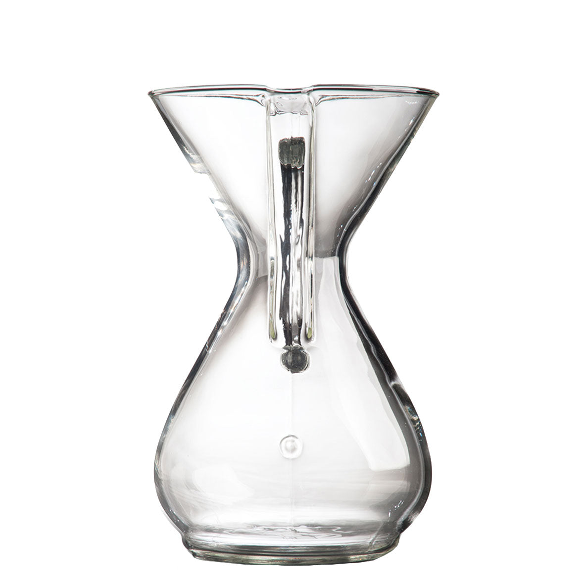 Espresso Parts Chemex 6-Cup Glass Handle Pour-Over Coffee Maker with wooden handle and glass carafe.
