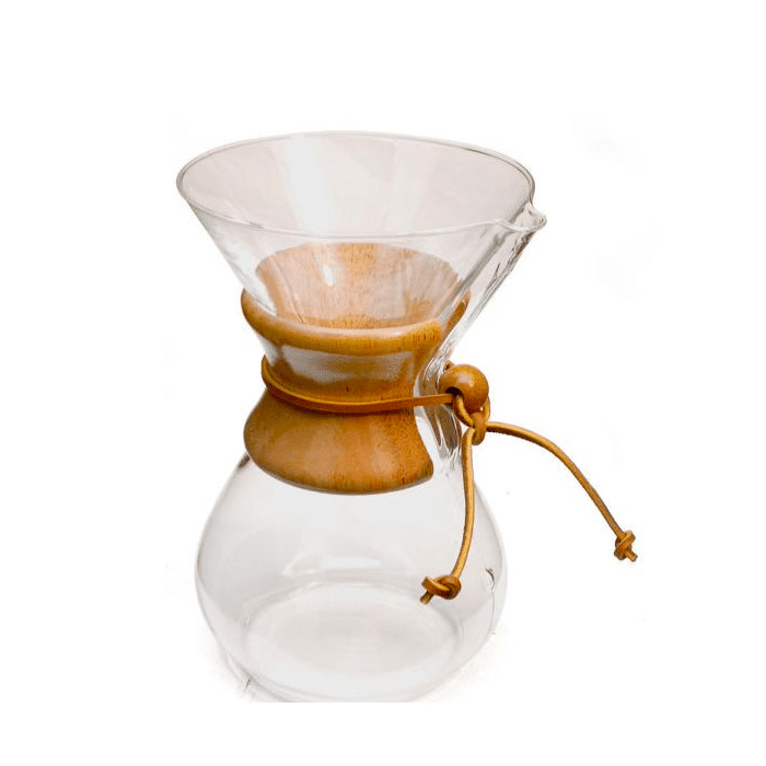 Espresso Parts Chemex Classic 6-Cup Pour-Over Coffee Maker with Wood Collar