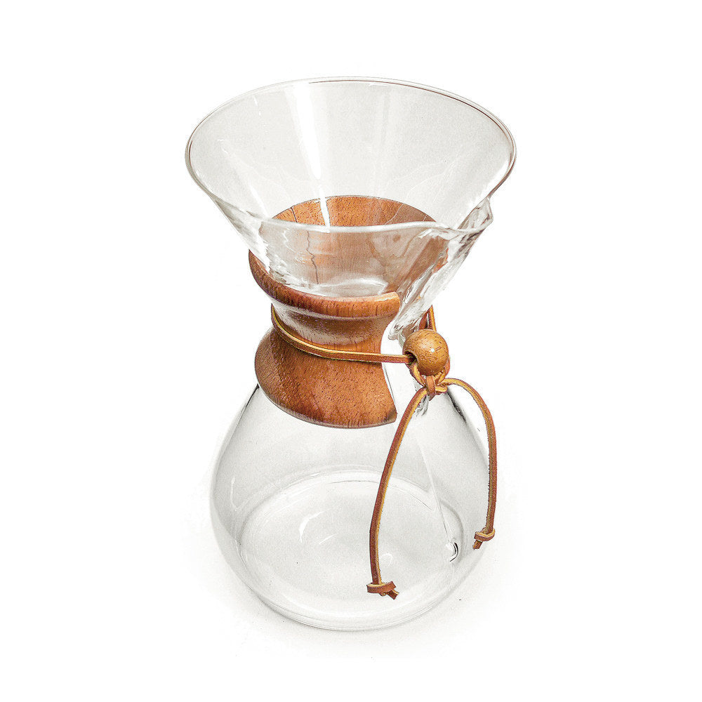 Espresso Parts Chemex Classic 8-Cup Pour-Over Coffee Maker with Wood Collar