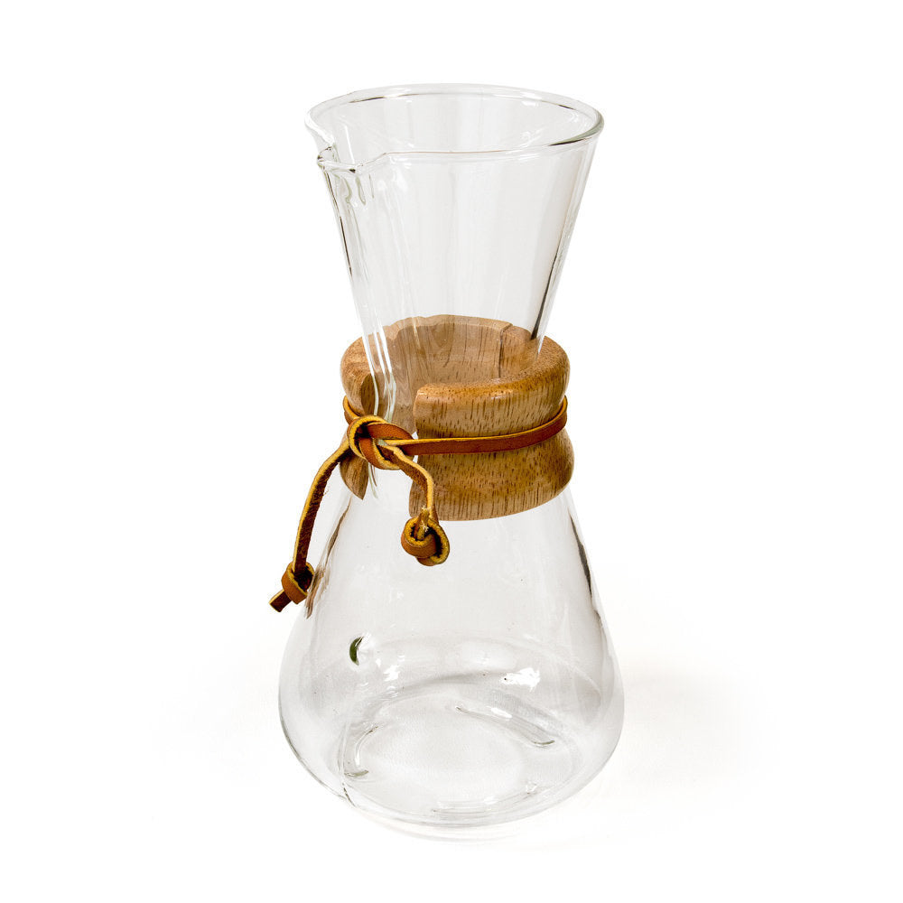 Espresso Parts Chemex Classic 3-Cup Pour-Over Coffee Maker with Wood Collar