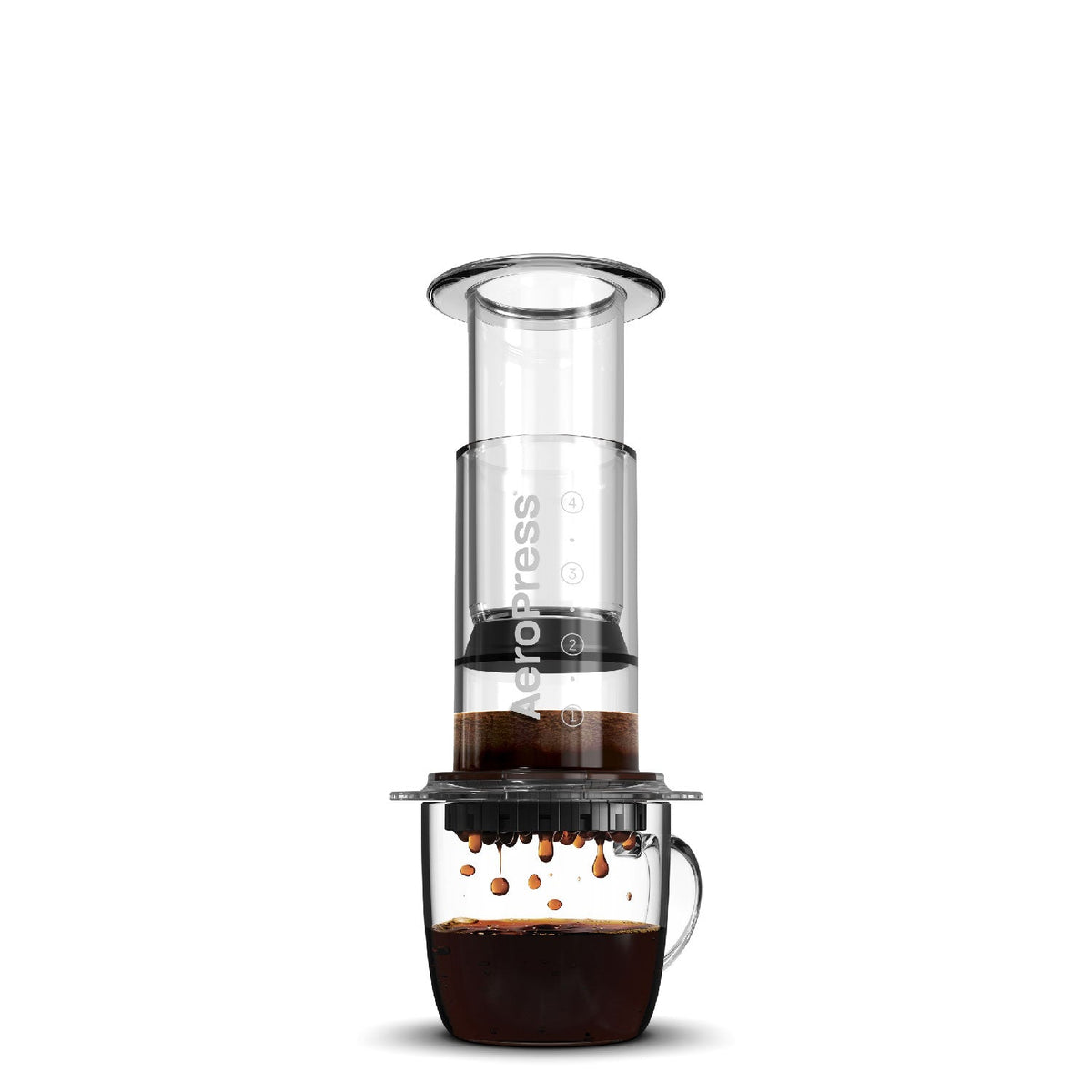 Espresso Parts AeroPress Clear Coffee Maker – 10 oz Manual Brewer