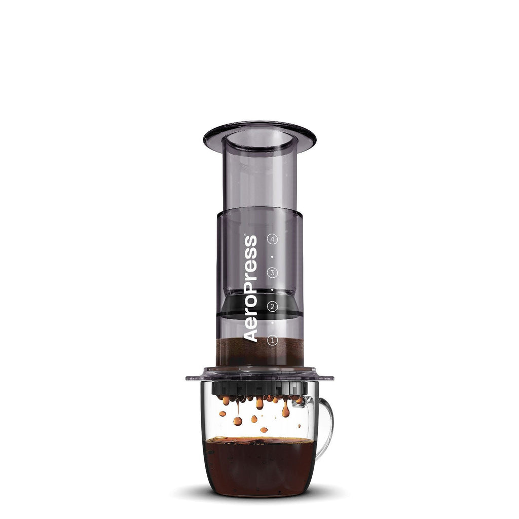 Espresso Parts AeroPress Clear Coffee Maker – Black, 10 oz Manual Brewer
