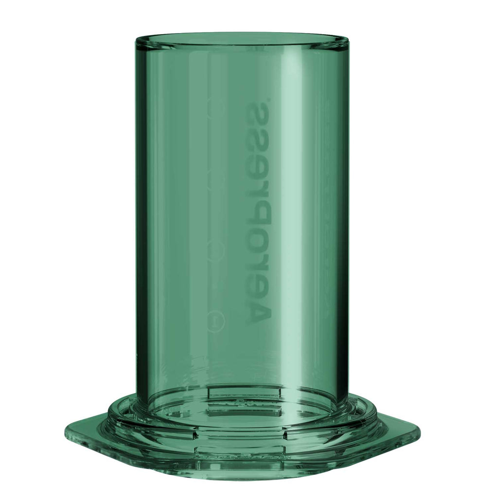 AeroPress Clear Coffee Maker in Green Version, 10 oz Manual Brewer