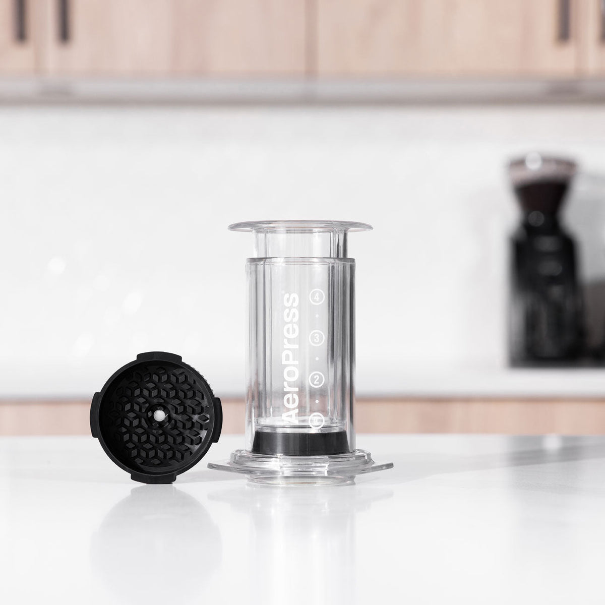 10 oz manual brewer version of the clear AeroPress Coffee Maker