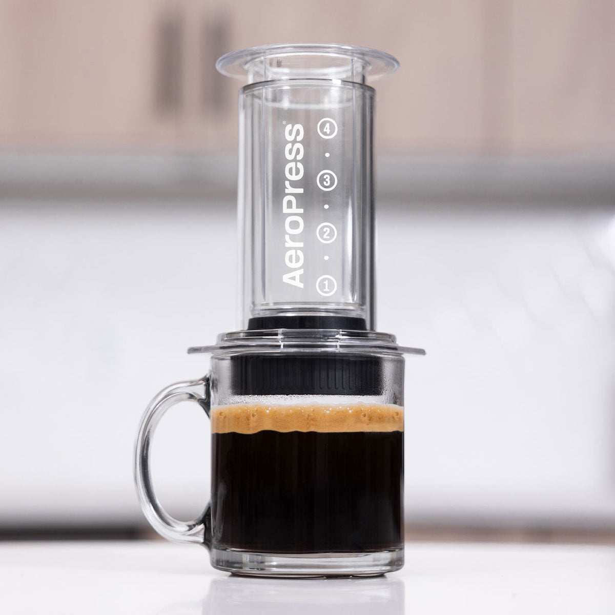 Espresso Parts AeroPress Clear Coffee Maker – 10 oz Manual Brewer version