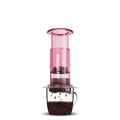 Espresso Parts AeroPress Clear Coffee Maker – Pink | 10 oz Manual Brewer