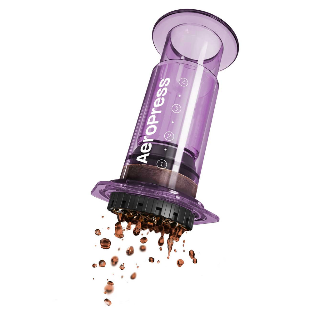 AeroPress Clear Coffee Maker in Purple Version