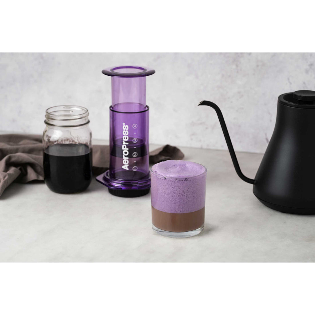 AeroPress Clear Coffee Maker in Purple Version