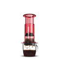 Espresso Parts AeroPress Clear Coffee Maker - Red, 10 oz Manual Brewer