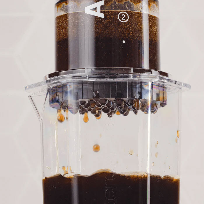 20 oz AeroPress Clear XL Coffee Maker with Carafe for espresso enthusiasts.