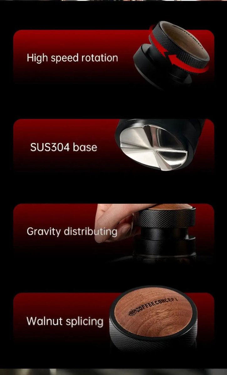 Cloud Drop Gravity Espresso Distributor – Self‑Leveling Puck Prep Tool (51mm / 53–54mm / 58mm) - Shop Coffee Hobby
