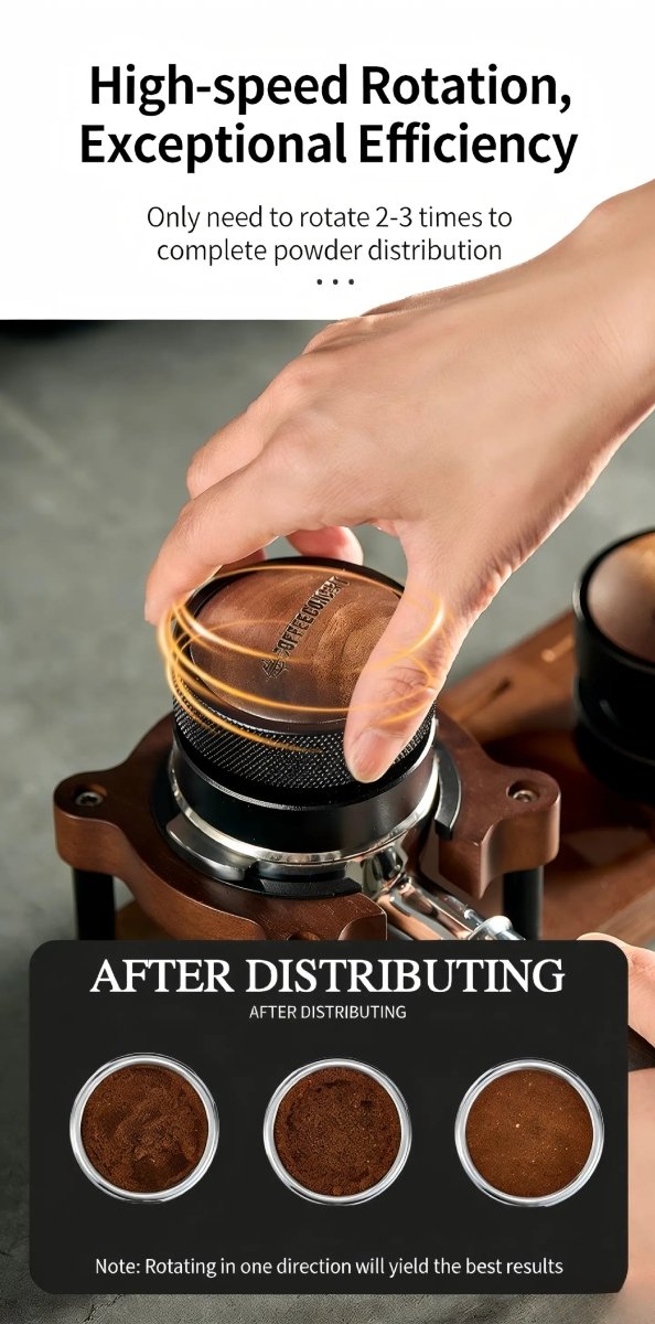 Cloud Drop Gravity Espresso Distributor – Self‑Leveling Puck Prep Tool (51mm / 53–54mm / 58mm) - Shop Coffee Hobby