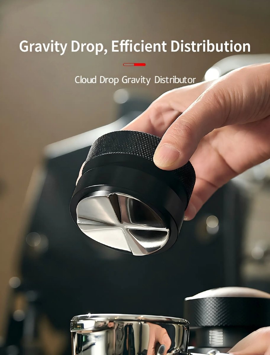 Cloud Drop Gravity Espresso Distributor – Self‑Leveling Puck Prep Tool (51mm / 53–54mm / 58mm) - Shop Coffee Hobby