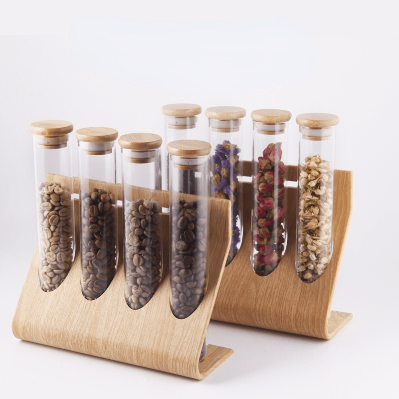 Coffee Bean Display Rack with Sealing JarS - Shop Coffee Hobby