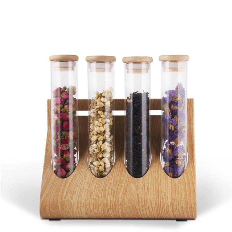 Coffee Bean Display Rack with Sealing JarS - Shop Coffee Hobby