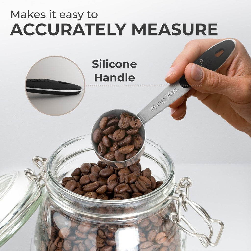 Coffee Measuring Spoon – 1/8 Cup Stainless Steel Scoop - Shop Coffee Hobby