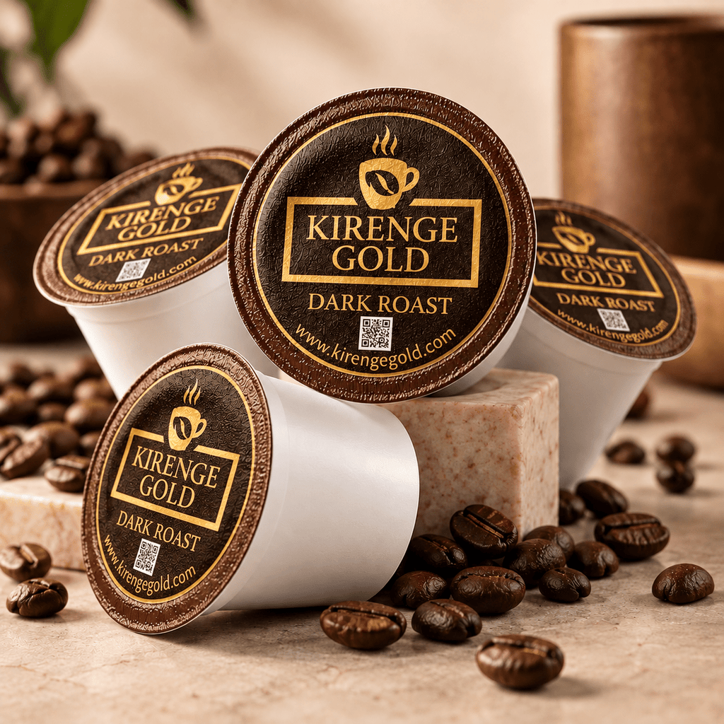 24 COUNT Kirenge Gold Kenyan Dark Roast Coffee Pods