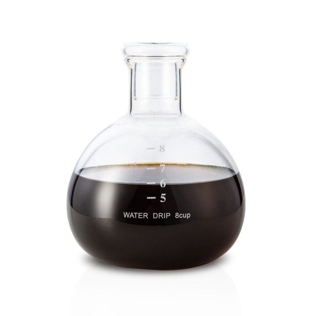 6–8 Cup Black Straight Frame Yama Glass Cold Brew Tower