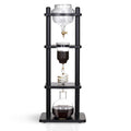 Espresso Parts Yama Glass Cold Brew Tower, Black Straight Frame, 6–8 Cup (32 oz)