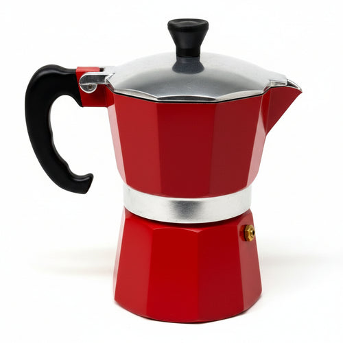 Cook Prep Eat 3-Cup Stovetop Espresso Maker – Aluminum with Stay-Cool Handle - Shop Coffee Hobby