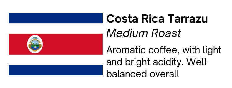 Costa Rica Tarrazu Medium Roast Coffee – Citrus & Tropical Fruit | Bendix Coffee Roasters - Shop Coffee Hobby