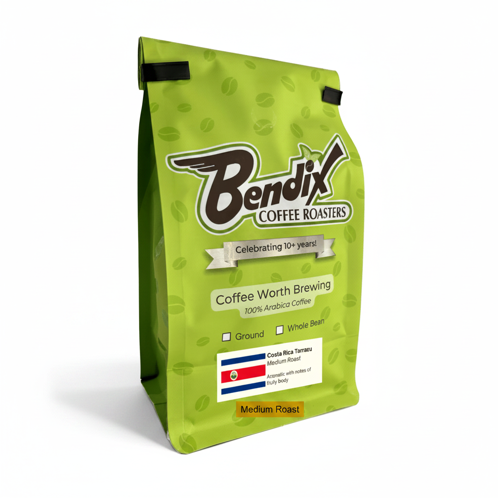 Costa Rica Tarrazu Medium Roast Coffee – Citrus & Tropical Fruit | Bendix Coffee Roasters - Shop Coffee Hobby