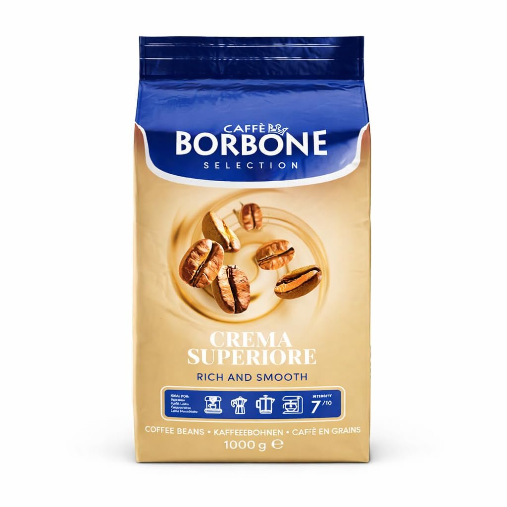 Crema Superiore Whole Bean Coffee, Arabica and Robusta Blend, Medium Roast, 2.2 Lb Bag (Pack of 1) - Haynesworld General Goods