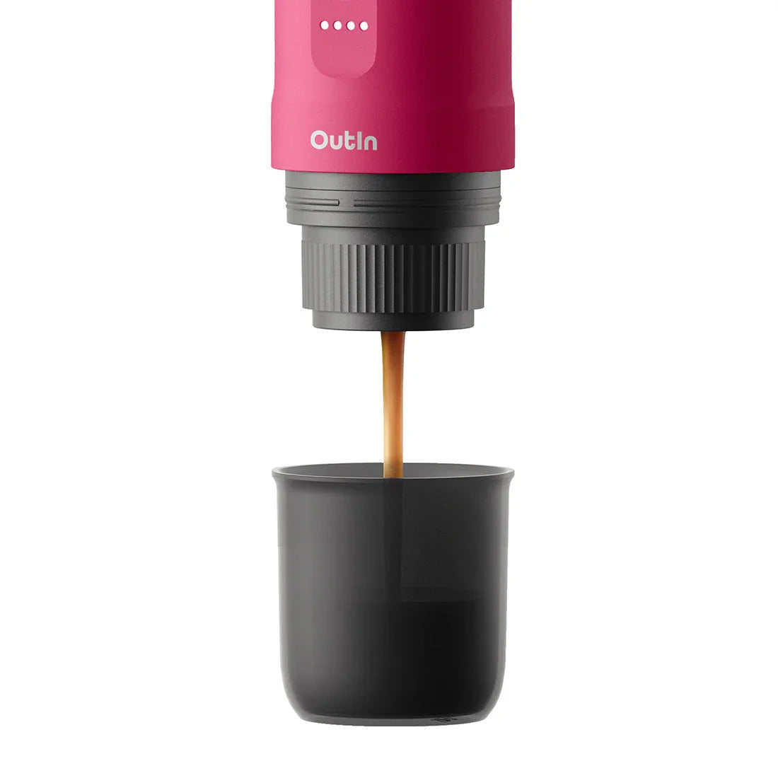 OutIn Nano Portable Electric Espresso Maker – Fuchsia Pink